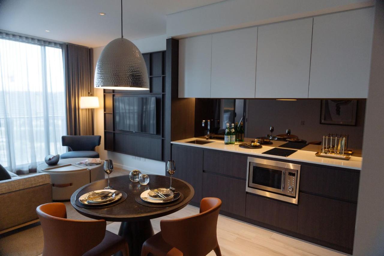 One Global Resorts Green Square Сидней Экстерьер фото A kitchen in a typical apartment
